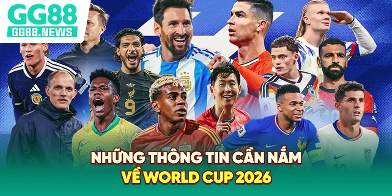 Những thông tin cần nắm về World Cup 2026